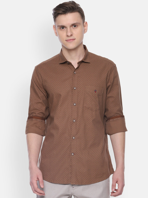 

Louis Philippe Sport Men Brown Slim Fit Printed Casual Shirt