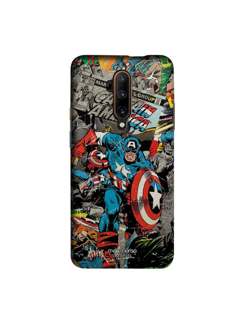 

macmerise Grey & Red Marvel Comics Captain America Sublime OnePlus 7T Pro Back Case