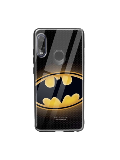 

Bewakoof Black & Yellow Batman Logo Xiaomi Redmi Note 7 Pro Glass Mobile Cover