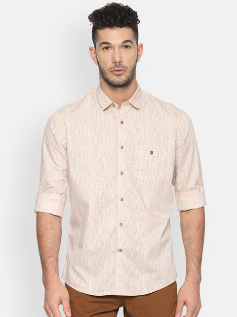 

Louis Philippe Sport Men Beige Slim Fit Printed Casual Shirt