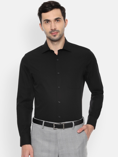

Louis Philippe Men Black Classic Regular Fit Solid Formal Shirt