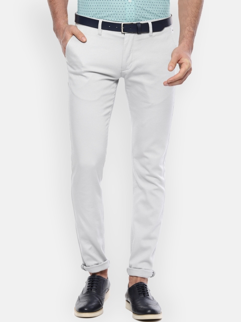 

Louis Philippe Sport Men Grey Slim Fit Self Design Regular Trousers