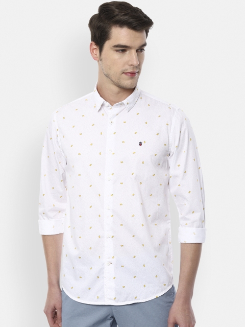 

Louis Philippe Sport Men White Slim Fit Printed Casual Shirt