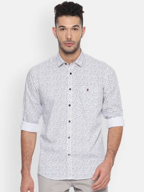 

Louis Philippe Sport Men White & Black Slim Fit Printed Casual Shirt