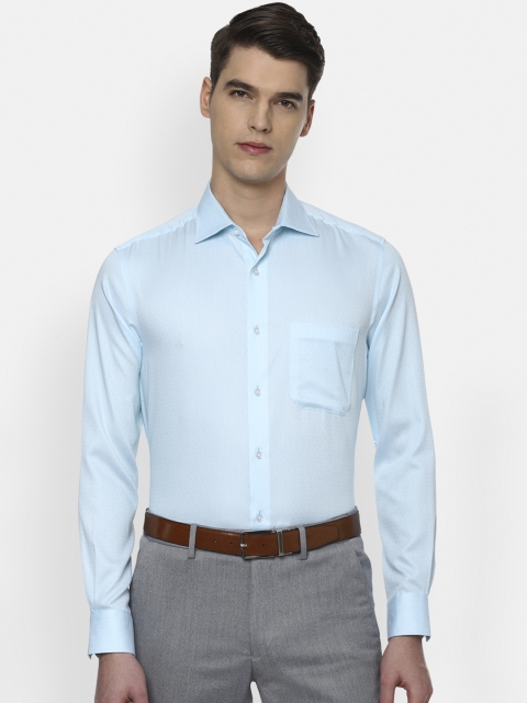 

Louis Philippe Men Blue Classic Regular Fit Self Design Formal Shirt