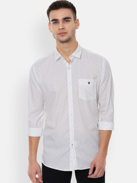 

Louis Philippe Sport Men White Regular Fit Printed Casual Shirt