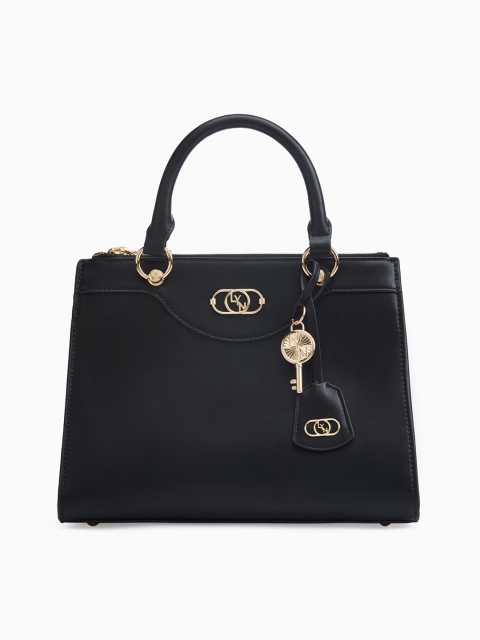 

LYN Black Solid Handheld Bag
