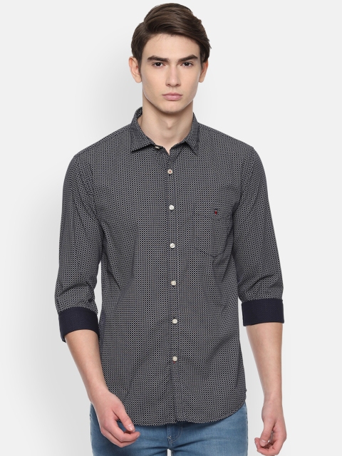 

Louis Philippe Sport Men Navy Blue & White Slim Fit Printed Casual Shirt