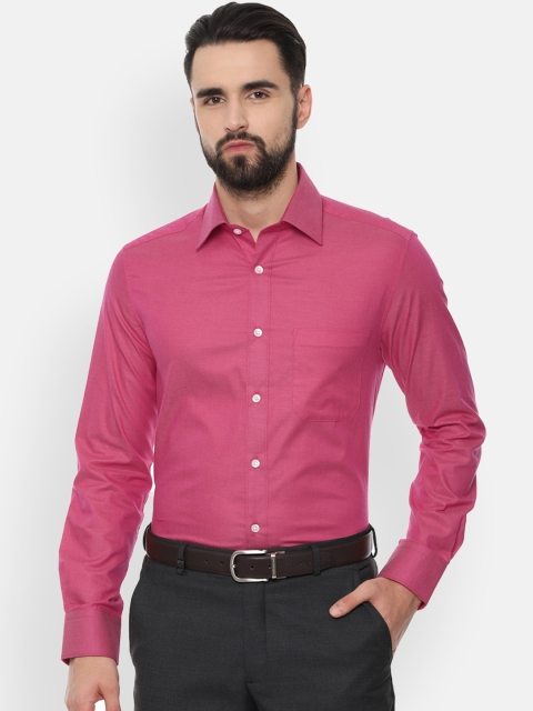 

Louis Philippe Men Pink Regular Fit Solid Formal Shirt