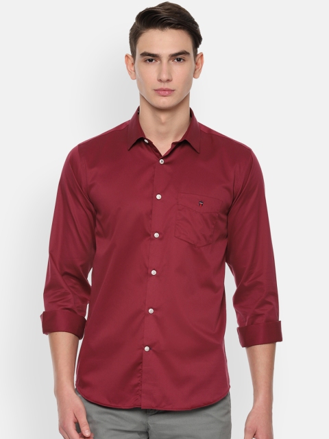 

Louis Philippe Sport Men Maroon Slim Fit Solid Casual Shirt