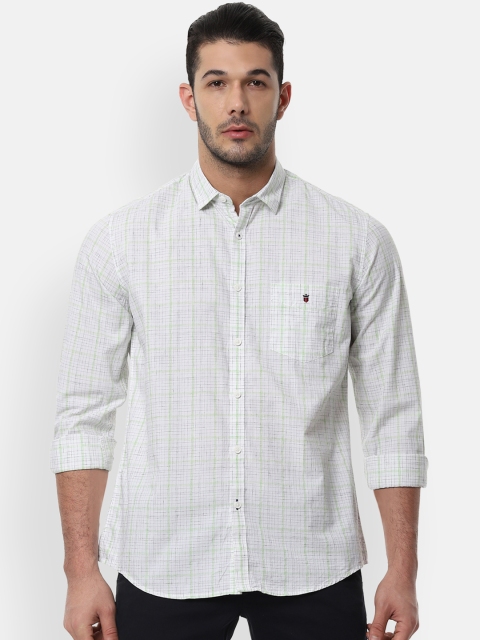 

Louis Philippe Sport Men White Slim Fit Checked Casual Shirt