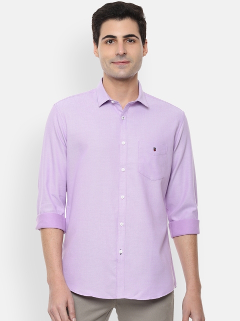 

Louis Philippe Sport Men Lavender Slim Fit Self Design Casual Shirt