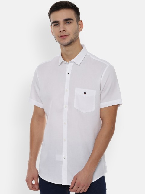

Louis Philippe Sport Men White Slim Fit Self Design Casual Shirt