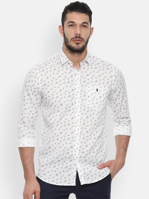 

Louis Philippe Sport Men White Slim Fit Floral Printed Casual Shirt