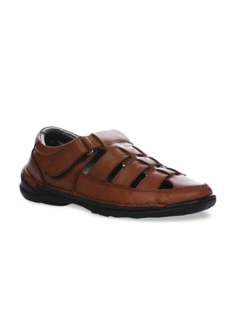 

Liberty Men Brown Leather Shoe-Style Sandals