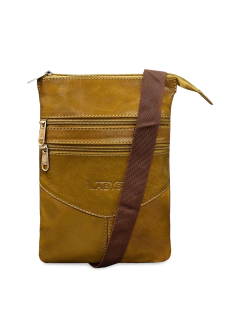 

ABYS Unisex Tan Solid Sling Bag