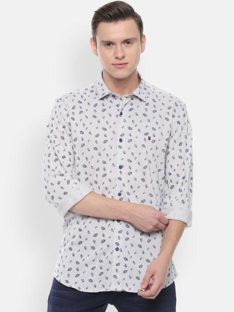 

Louis Philippe Sport Men Grey Slim Fit Printed Casual Shirt