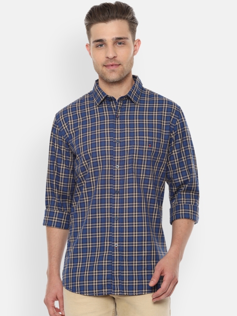 

Louis Philippe Sport Men Blue Slim Fit Checked Casual Shirt