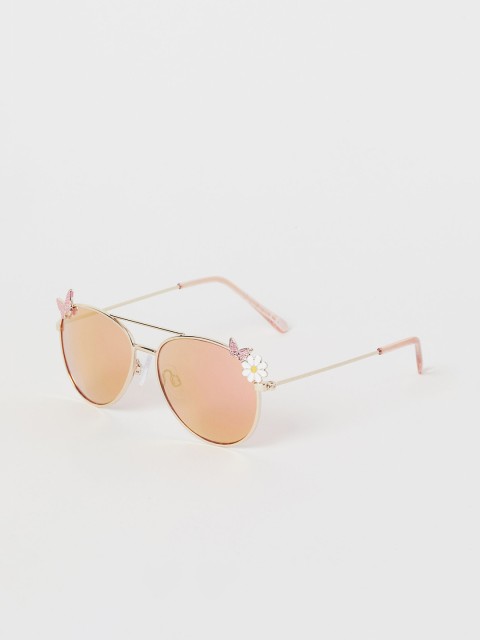 

H&M Girls Pink Decorated UV Protected Aviator Sunglasses 0818021006