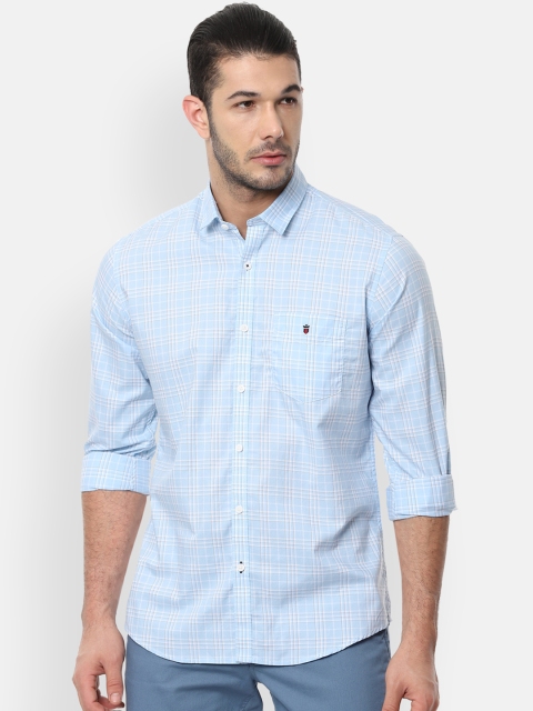 

Louis Philippe Sport Men Blue Slim Fit Checked Casual Shirt