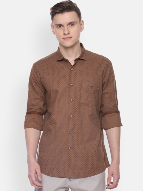 

Louis Philippe Sport Men Brown Slim Fit Printed Casual Shirt