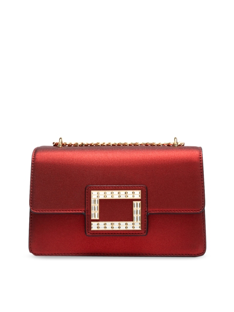 

LYN Red Solid Sling Bag
