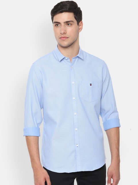 

Louis Philippe Sport Men Blue Slim Fit Self Design Casual Shirt