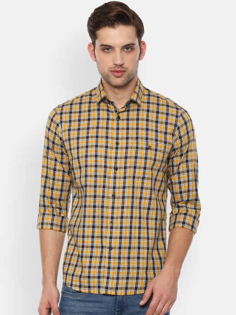 

Louis Philippe Sport Men Yellow Slim Fit Checked Casual Shirt