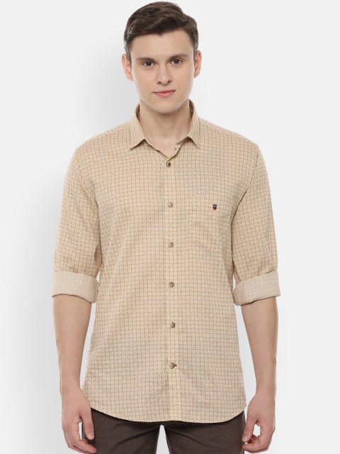 

Louis Philippe Sport Men Beige Slim Fit Printed Casual Shirt
