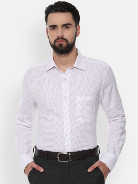 

Louis Philippe Men White Classic Regular Fit Solid Formal Shirt