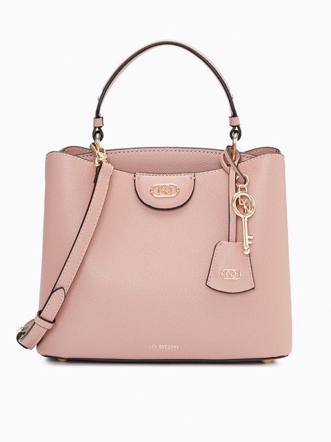 

LYN Pink Solid Handheld Bag