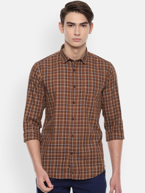 

Louis Philippe Sport Men Brown Slim Fit Checked Casual Shirt