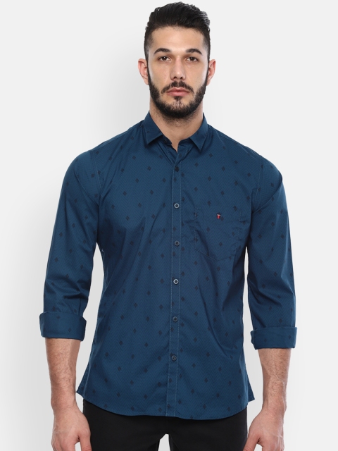 

Louis Philippe Sport Men Blue Slim Fit Printed Casual Shirt