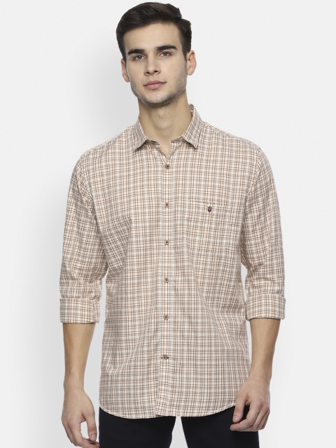 

Louis Philippe Sport Men Beige Slim Fit Checked Casual Shirt
