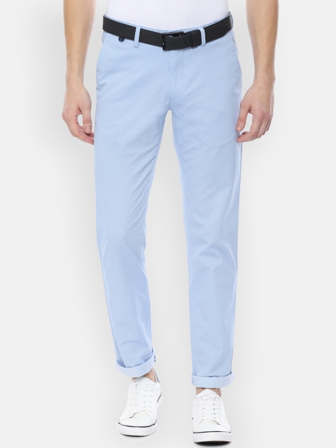 

Louis Philippe Sport Men Blue Slim Fit Solid Regular Trousers
