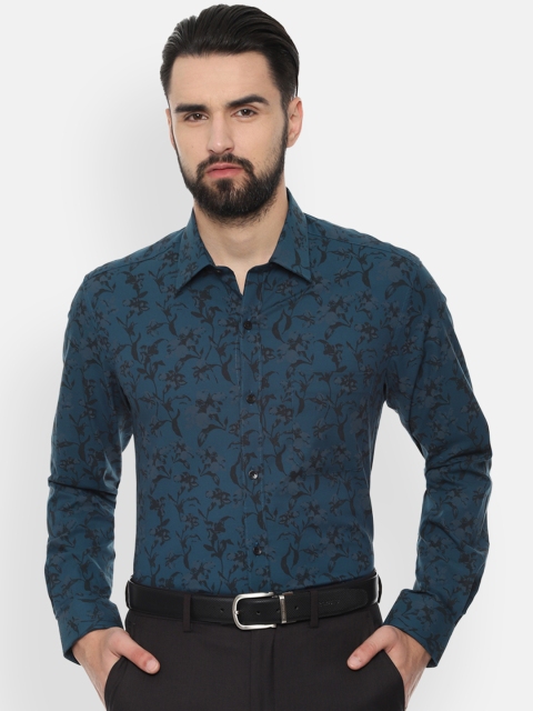 

Louis Philippe Men Blue Classic Slim Fit Printed Formal Shirt