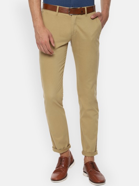 

Louis Philippe Sport Men Khaki Brown Slim Fit Solid Regular Trousers