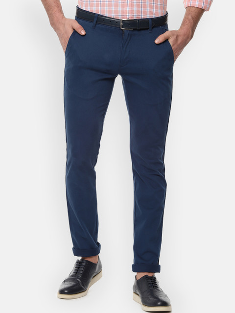 

Louis Philippe Sport Men Blue Slim Fit Solid Regular Trousers