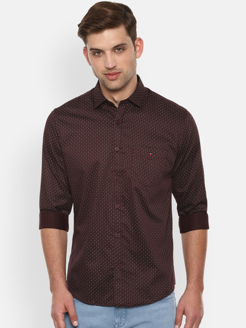 

Louis Philippe Sport Men Brown Slim Fit Printed Casual Shirt