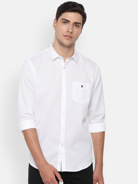 

Louis Philippe Sport Men White Slim Fit Solid Casual Shirt