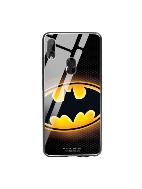 

Bewakoof Black & Yellow Batman Logo Xiaomi Redmi Note 7 Glass Mobile Cover
