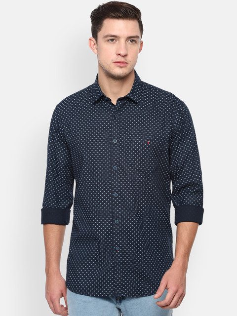 

Louis Philippe Sport Men Navy Blue Slim Fit Printed Casual Shirt