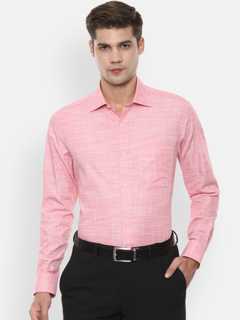 

Louis Philippe Men Pink Classic Regular Fit Solid Formal Shirt