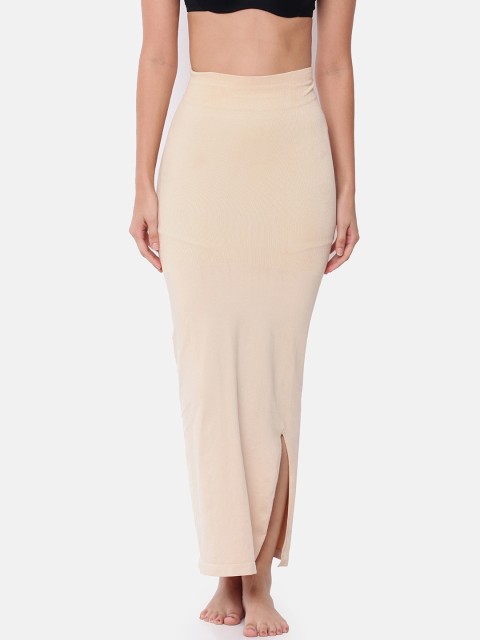 

GOLDSTROMS Women Beige Solid Saree Shapewear SSWR-SKIN