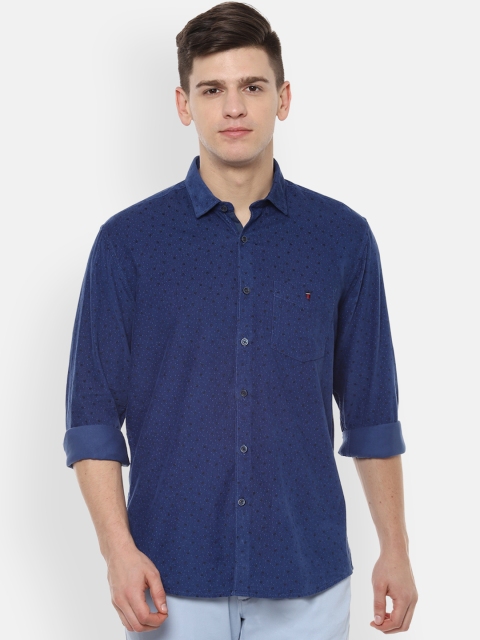 

Louis Philippe Sport Men Blue Slim Fit Printed Casual Shirt