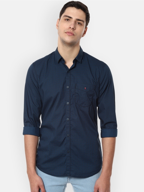

Louis Philippe Sport Men Blue Slim Fit Checked Casual Shirt