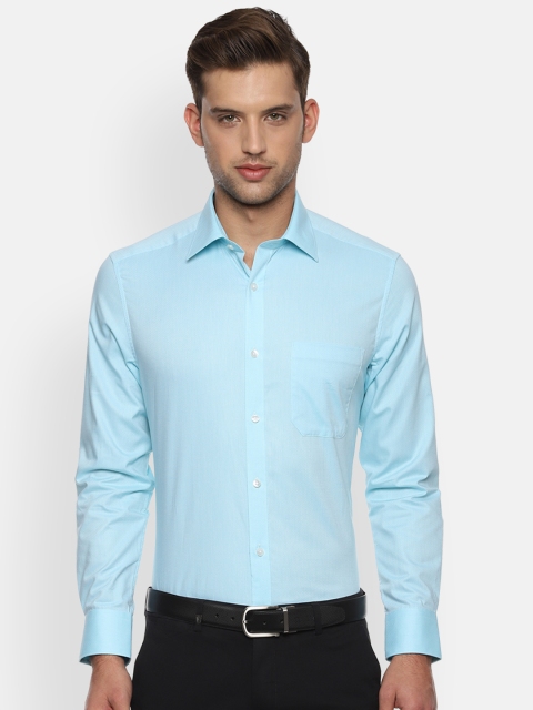 

Louis Philippe Men Blue Classic Regular Fit Self Design Formal Shirt
