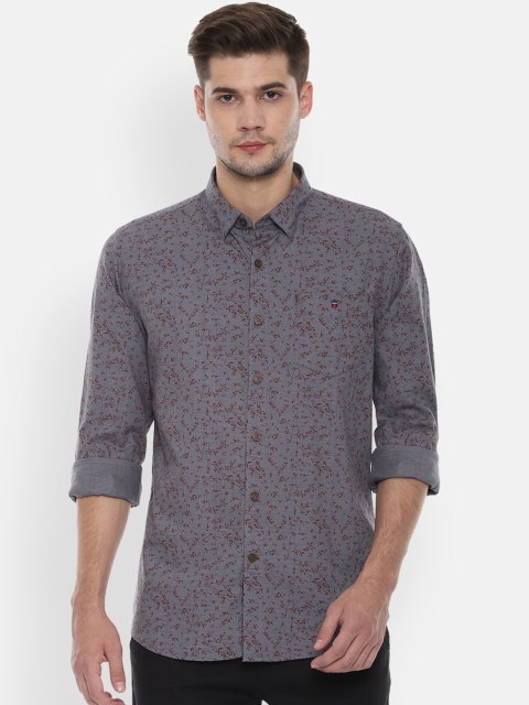 

Louis Philippe Sport Men Grey Slim Fit Printed Casual Shirt