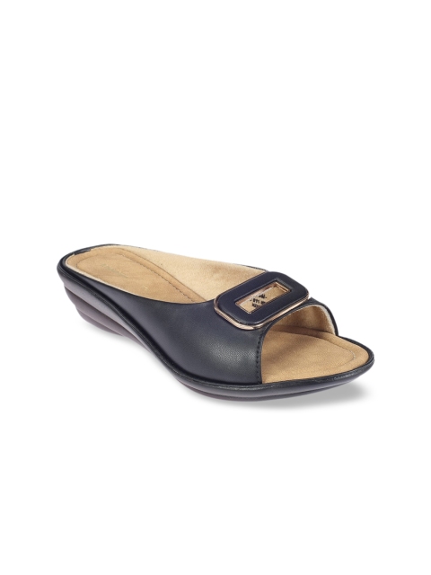 

Khadims Women Black Solid Open Toe Flats
