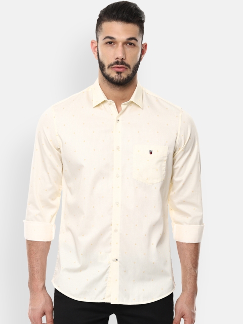 

Louis Philippe Sport Men Yellow Slim Fit Printed Casual Shirt